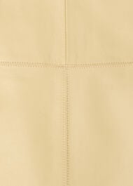 Clean Leather Pencil Skirt