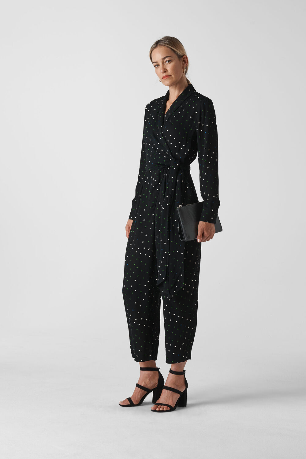 Star Print Jumpsuit Black/Multi