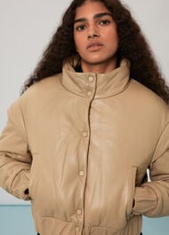 Finn Leather Puffer Jacket