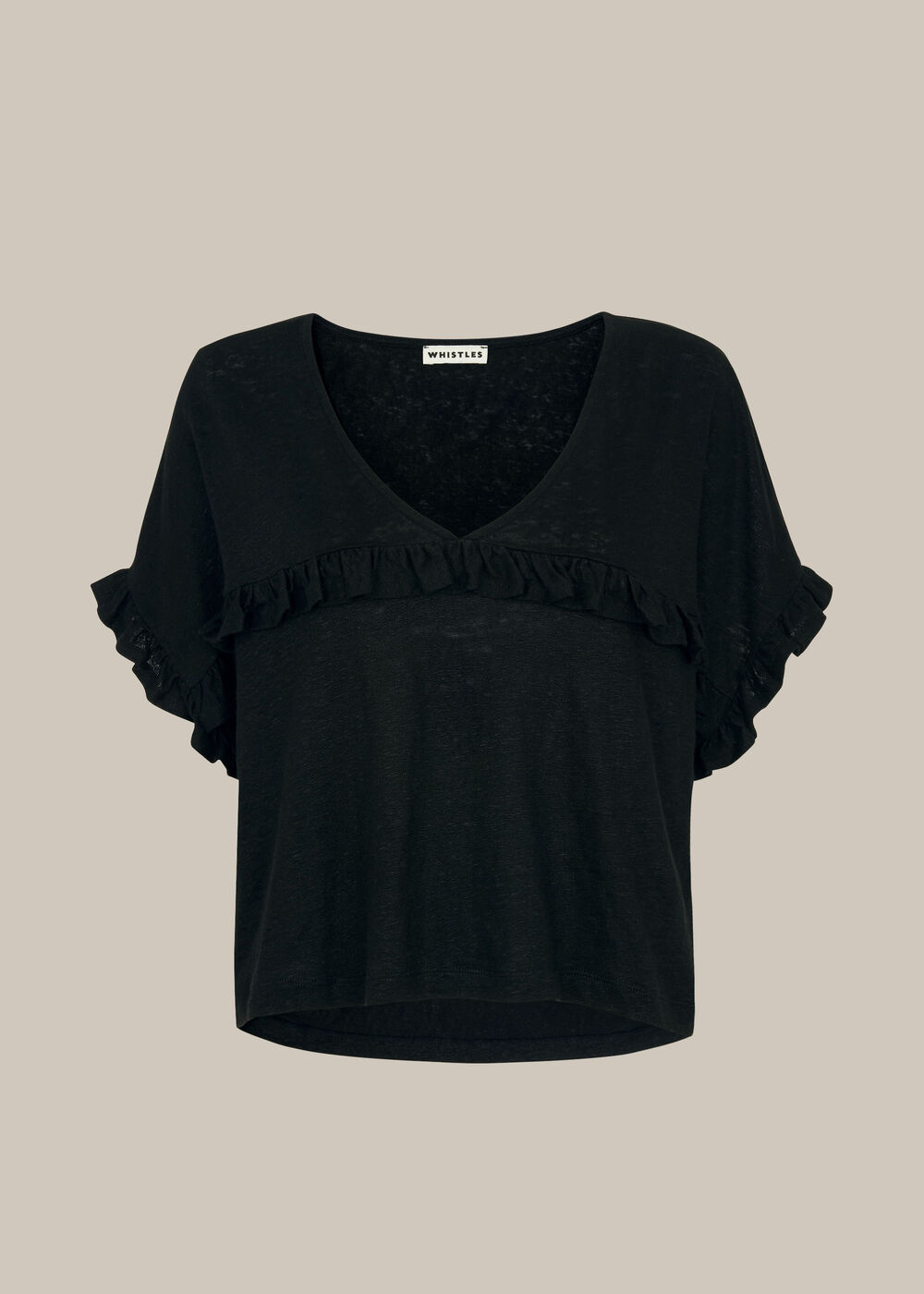 Linen Frill Top