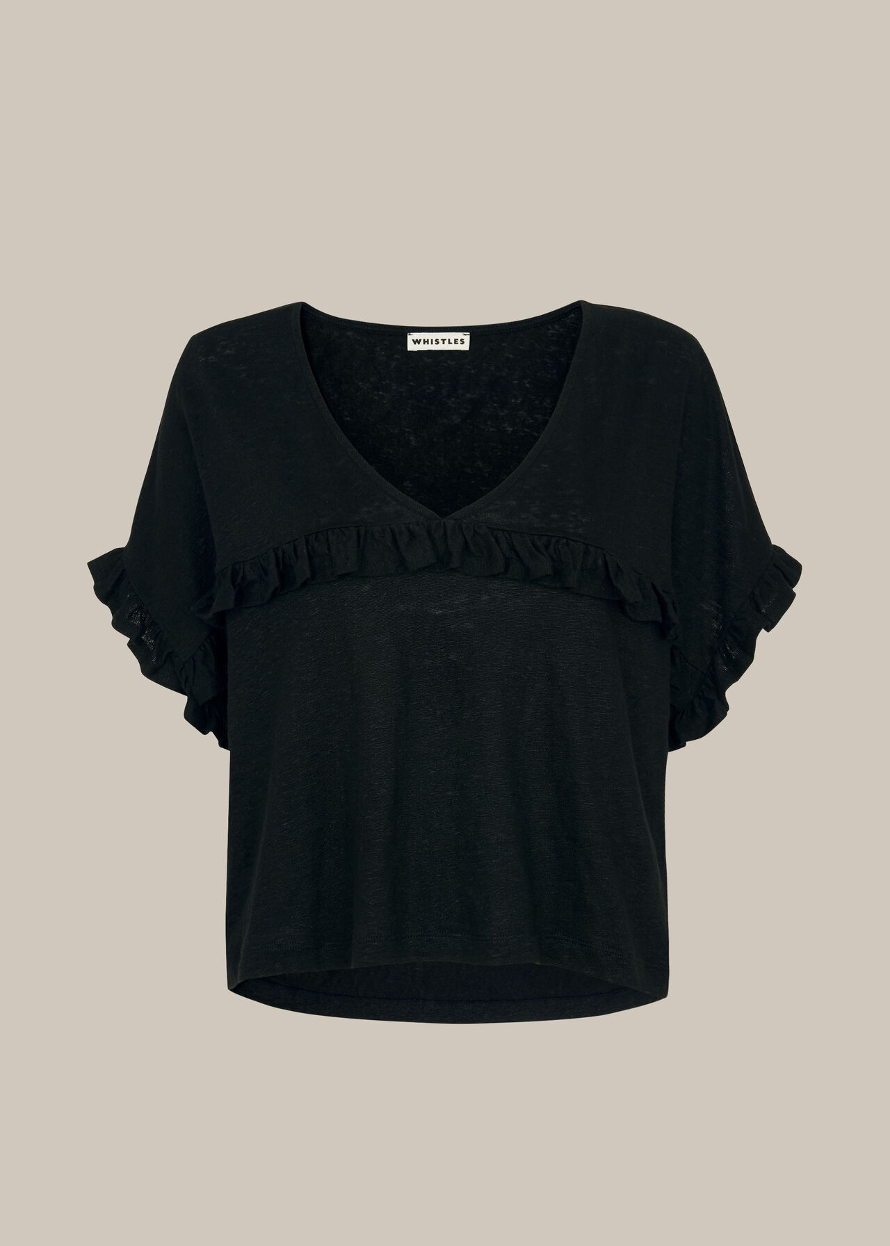 Linen Frill Top