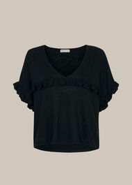 Linen Frill Top