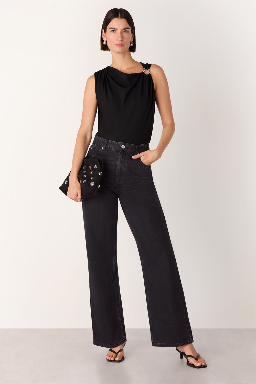 Ring Detail Sleeveless Top