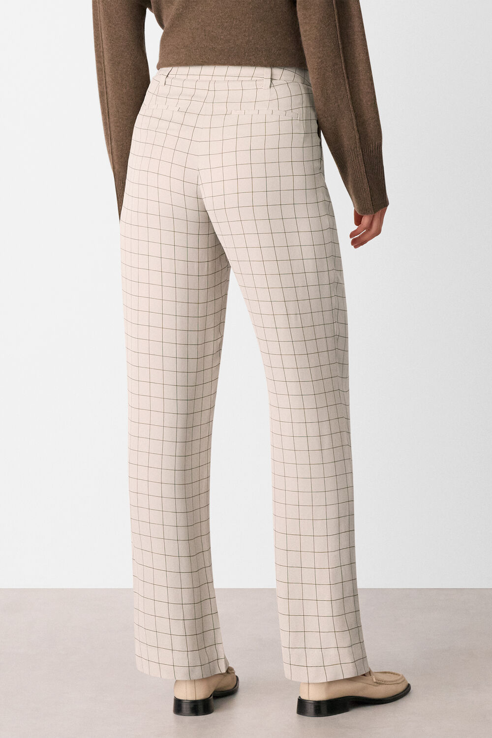 Multicolour Niamo Fine Grid Trouser