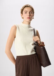 Textured Sleeveless Top
