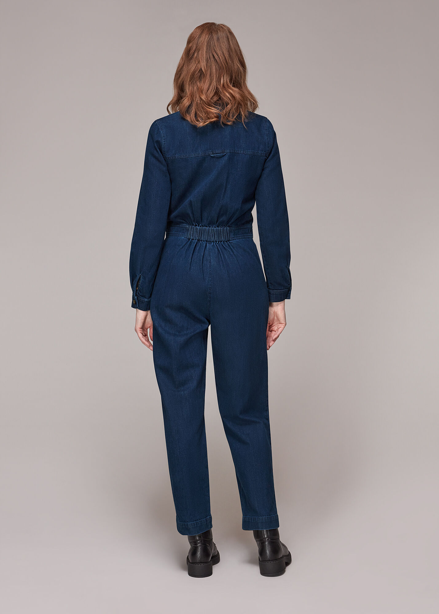 Denim Gabby Denim Jumpsuit WHISTLES