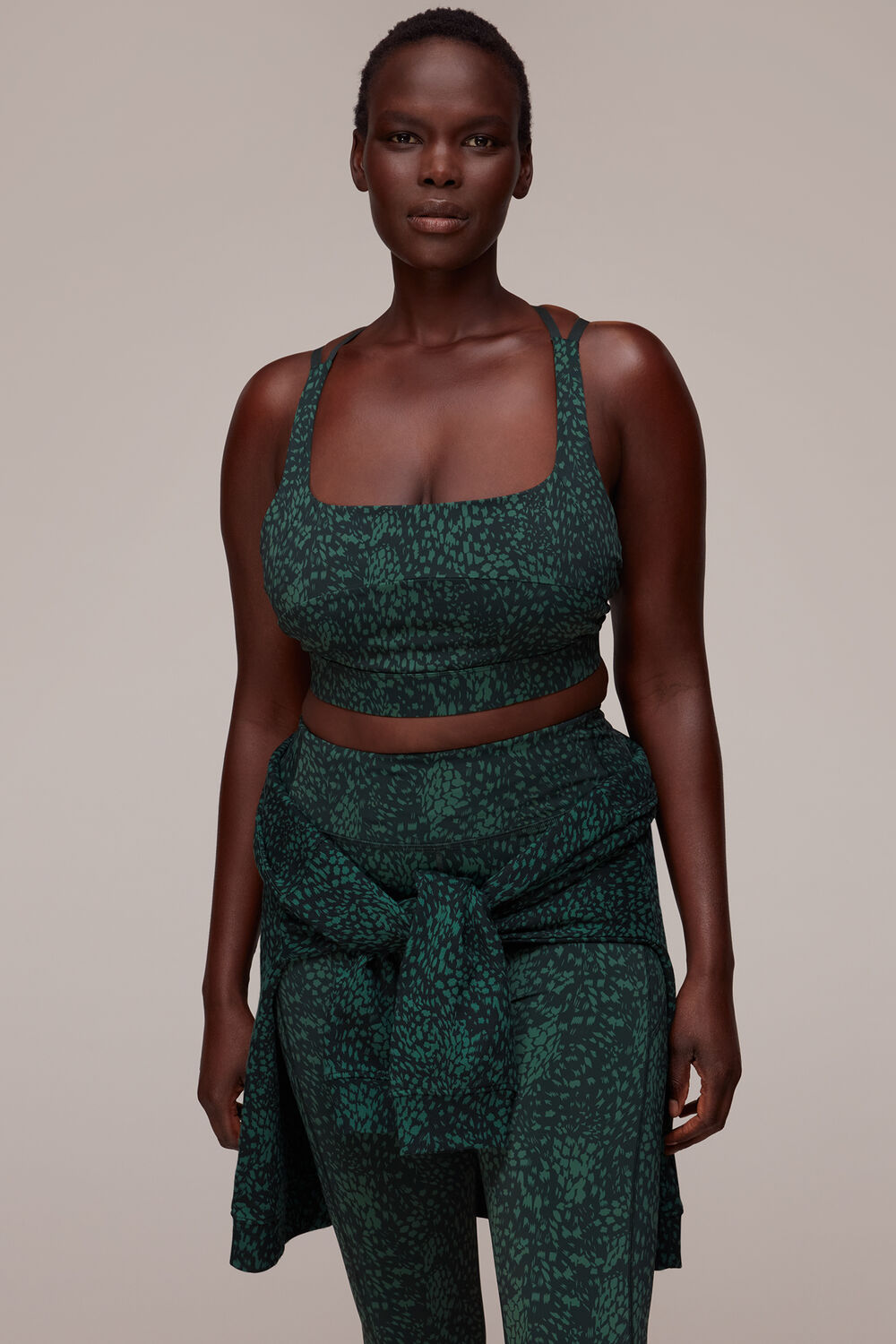 Animal Square Neck Sports Bra