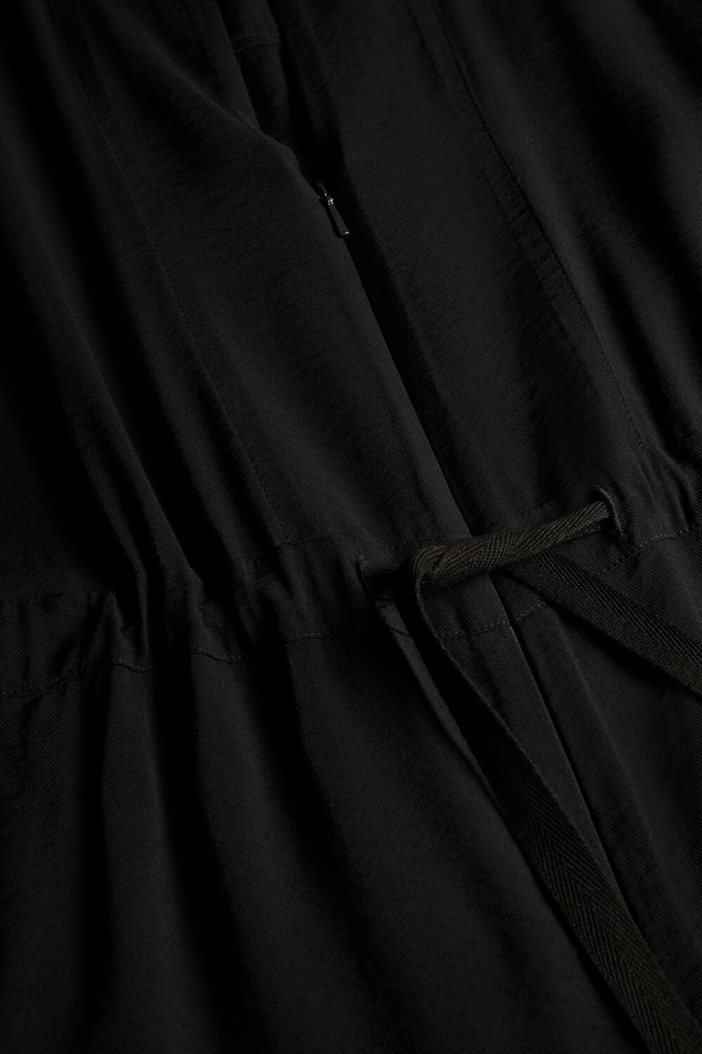 Black Petite Sleeveless Drawstring Jumpsuit