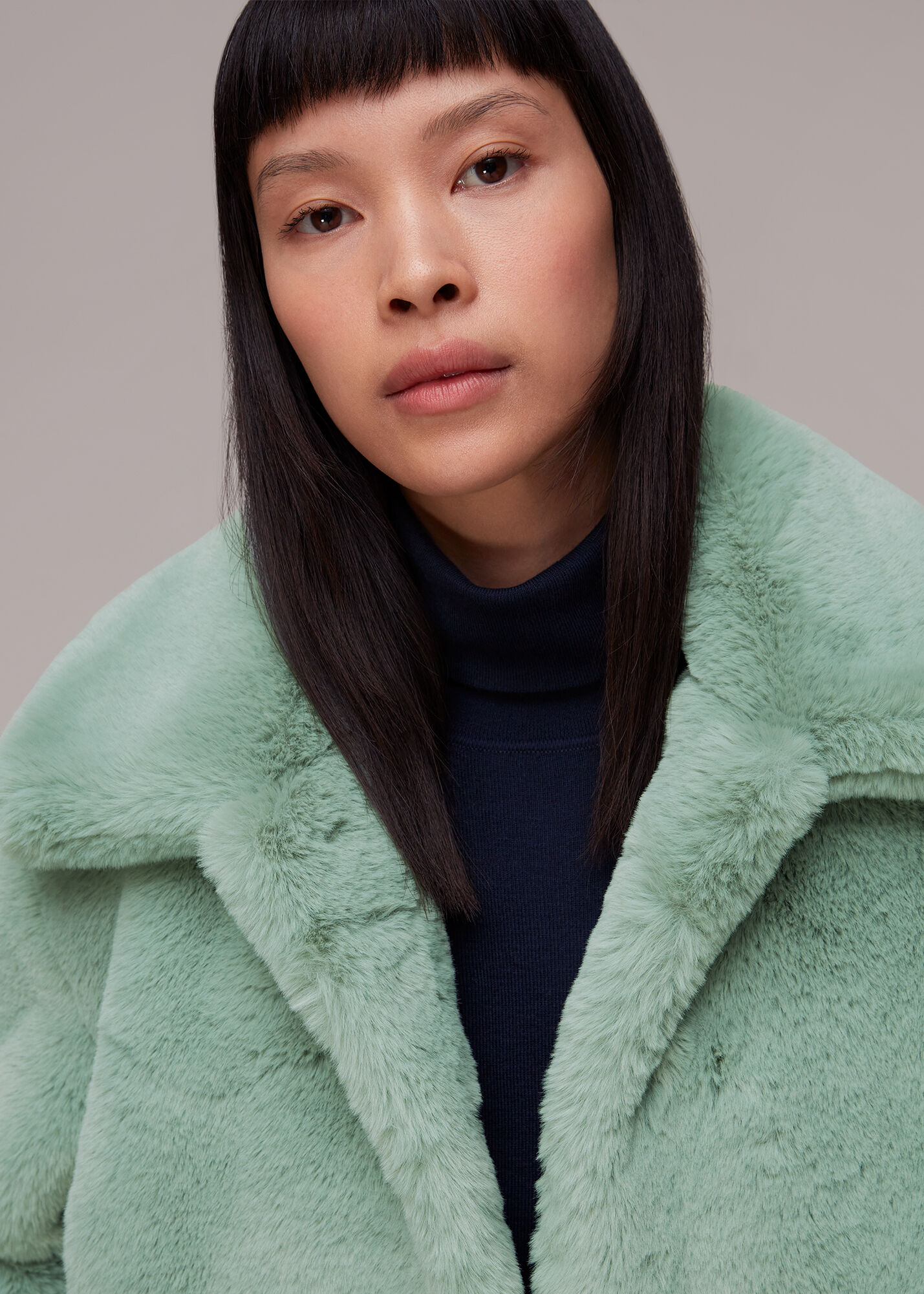Whistles discount fur coat
