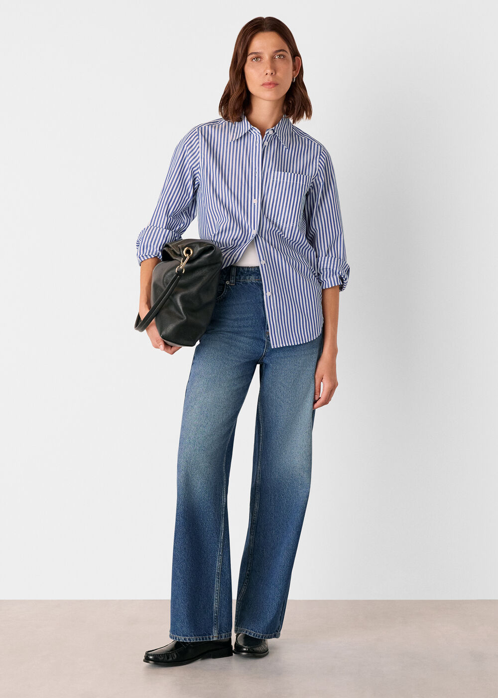 Relaxed Fit Stripe Shirt