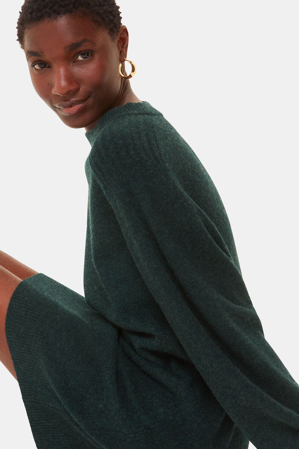 Ava Round Neck Knitted Dress