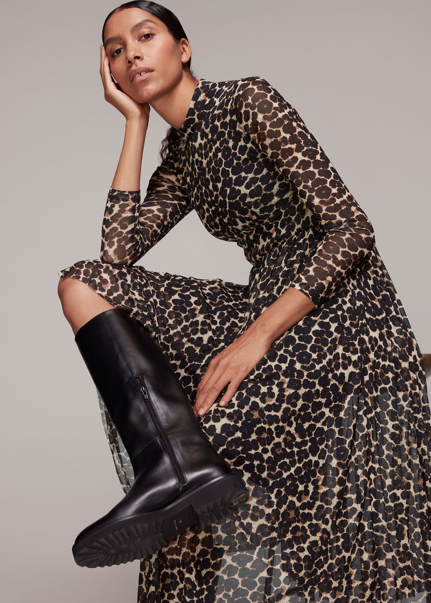 Whistles cheap leopard boots
