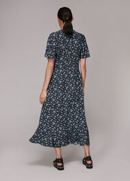Daisy Spot Print Midi Dress