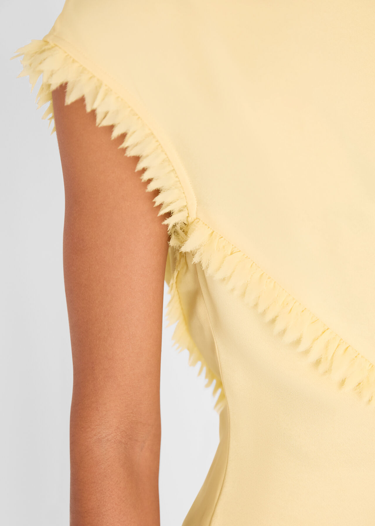 Toril Textured Trim Detail Top