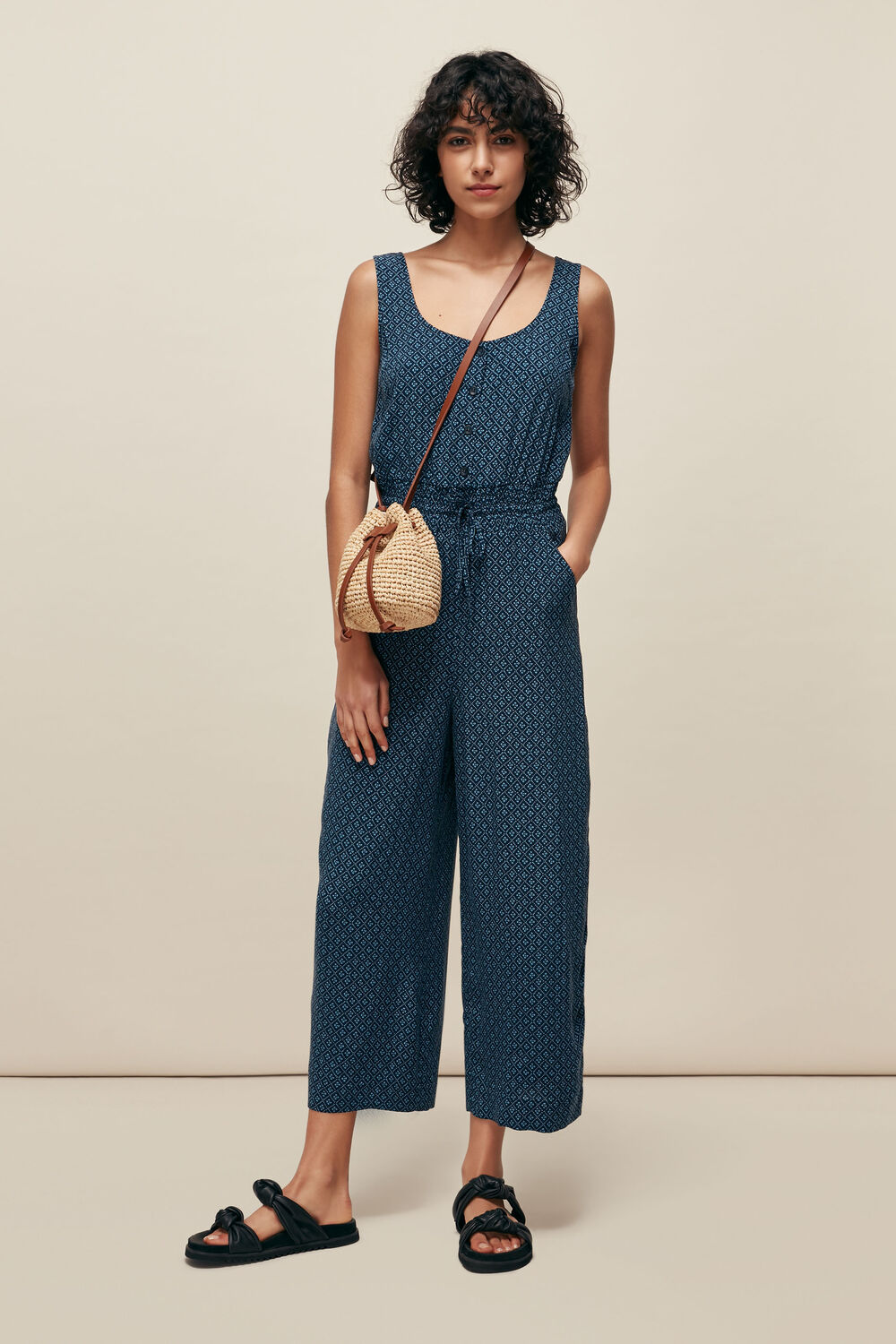 Lattice Print Quinn Jumpsuit