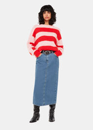 Stripe Mohair Knit