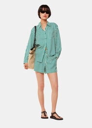 Stripe Linen Blend Short