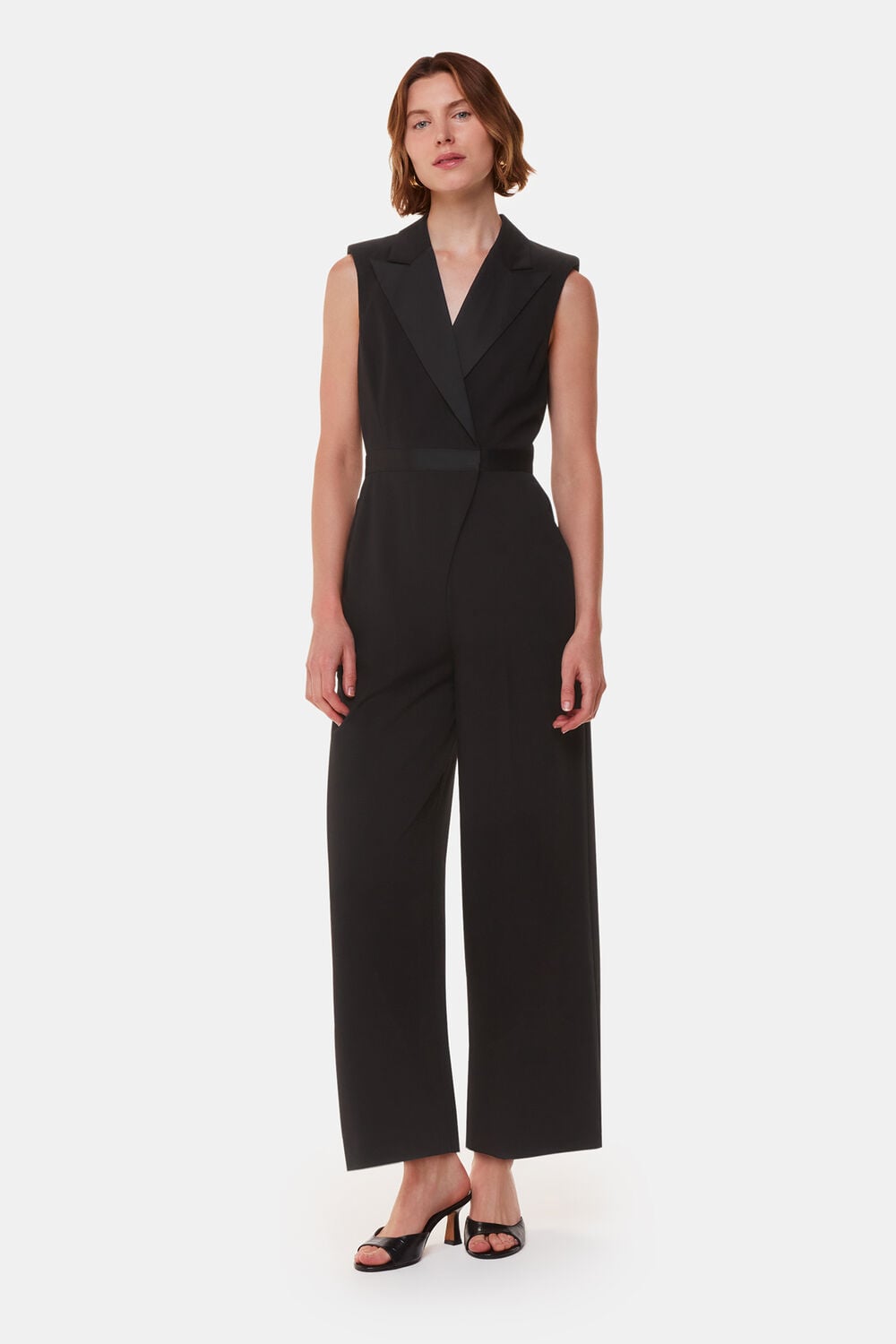 Black Edie Tuxedo Jumpsuit