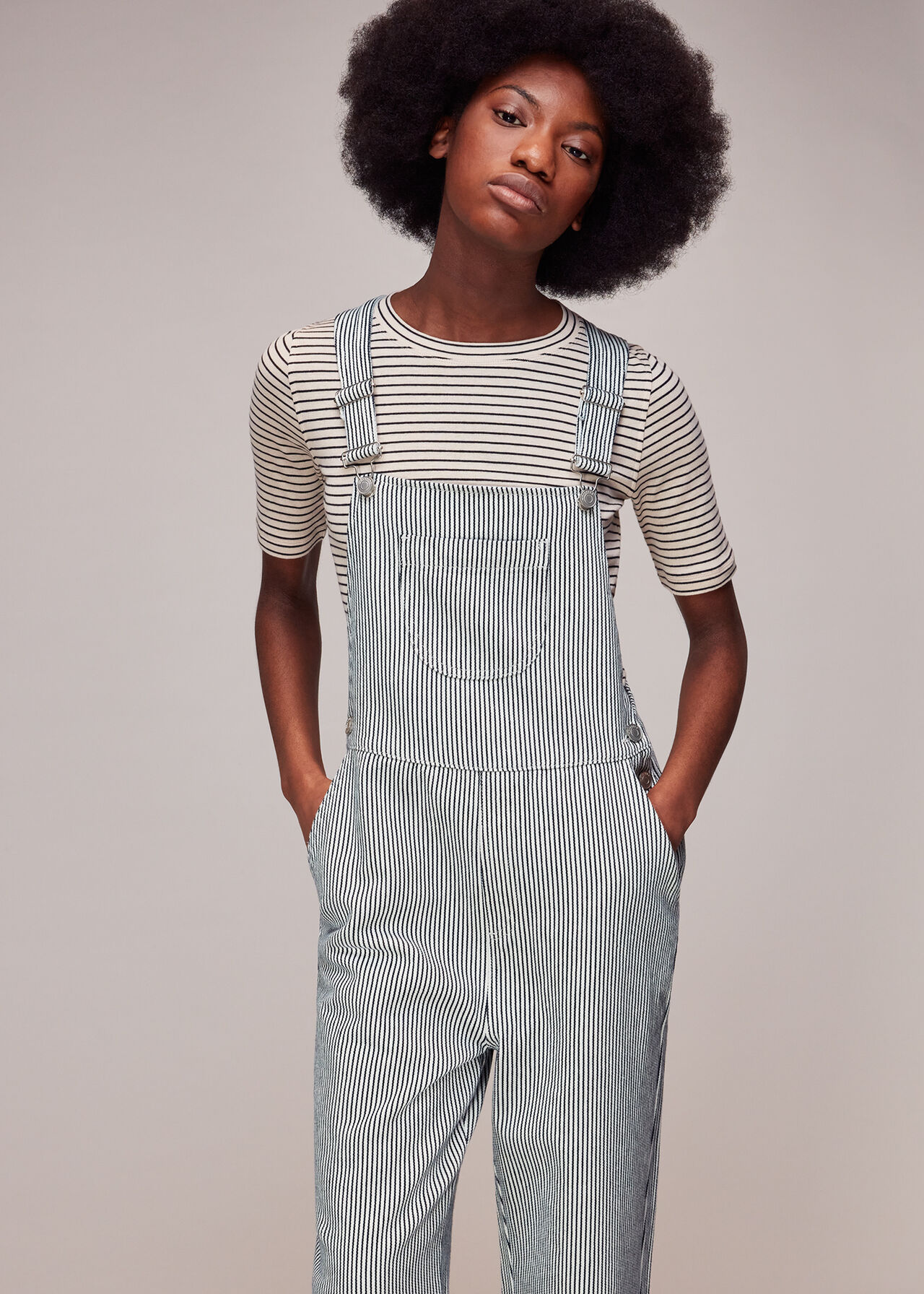 Leni Stripe Dungaree