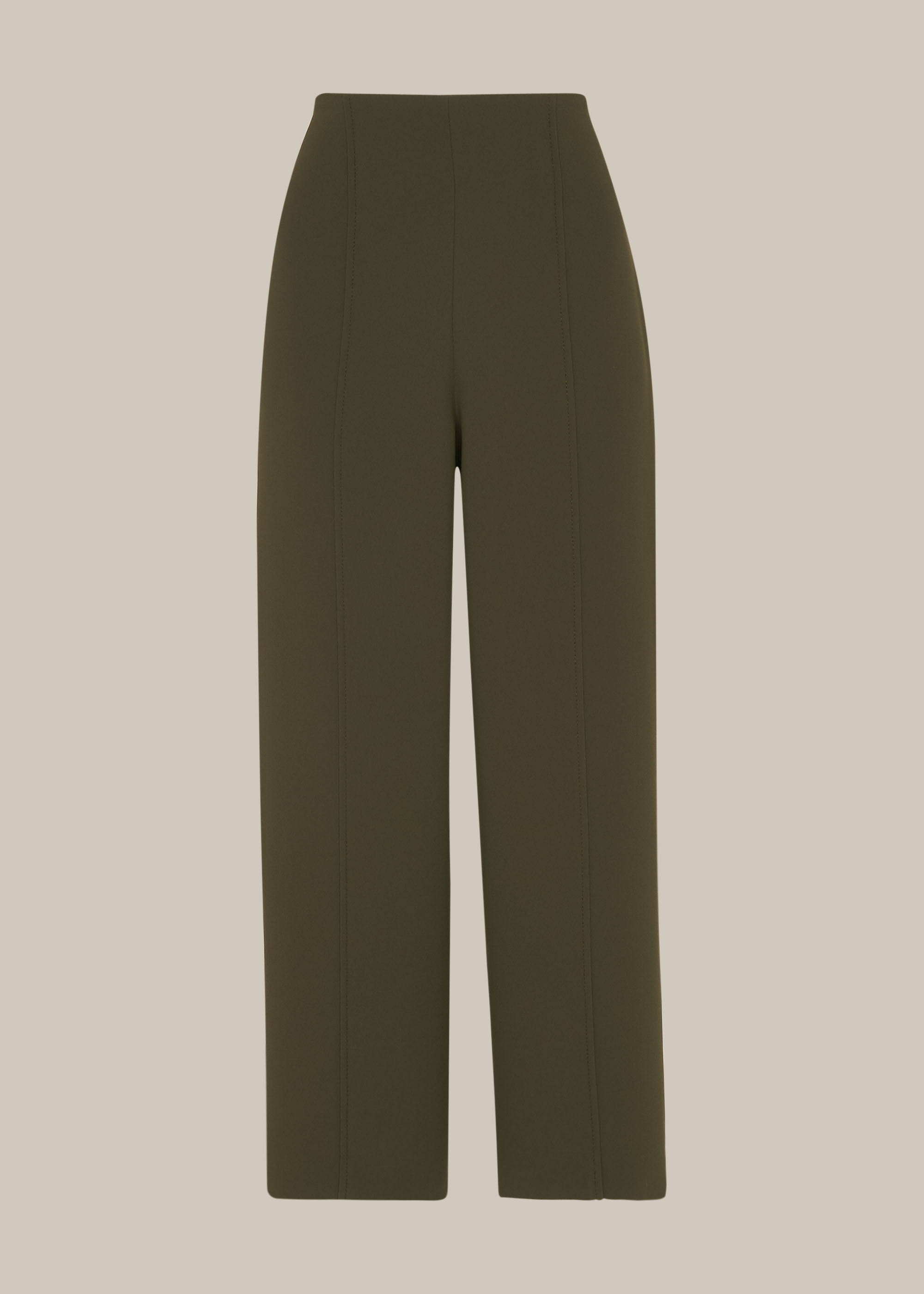 Flat Front Crop Trouser |