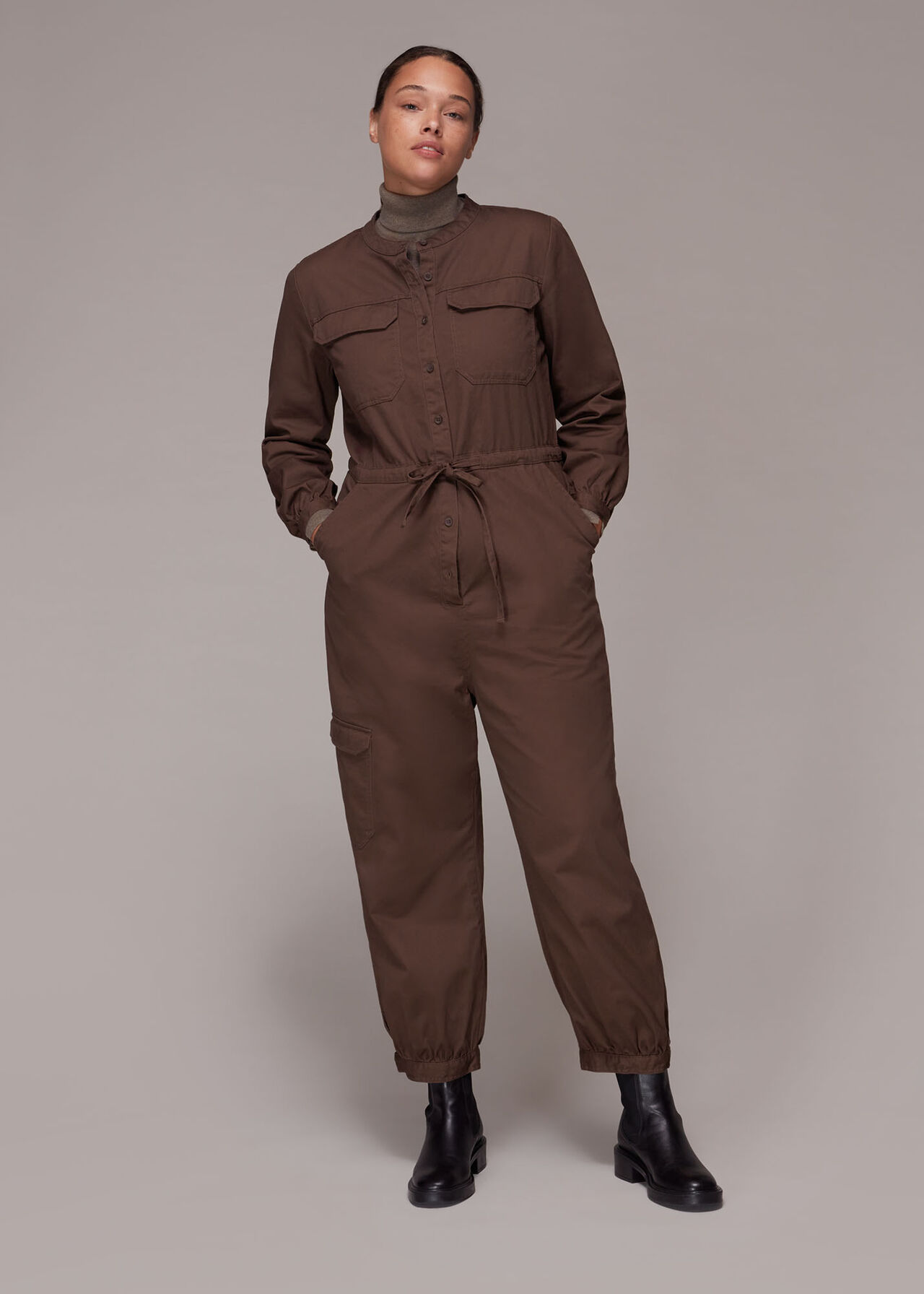 Sadie Utility Tie Jumpsuit