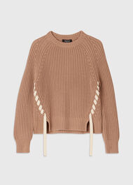 Lacing detail Crew Jumper