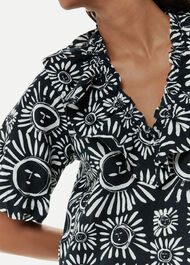 Sunman Print Frill Dress