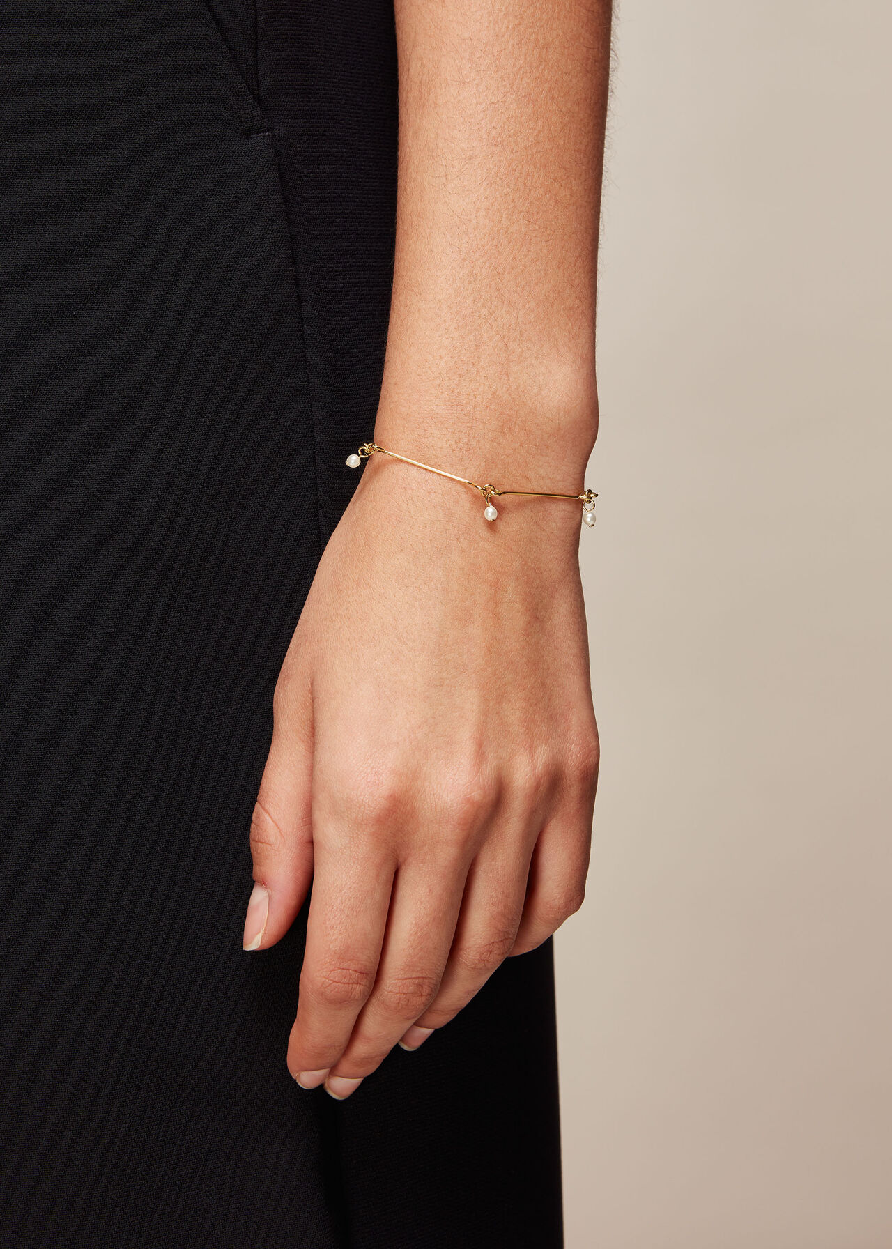 Pip Pearl Bracelet Gold/Multi