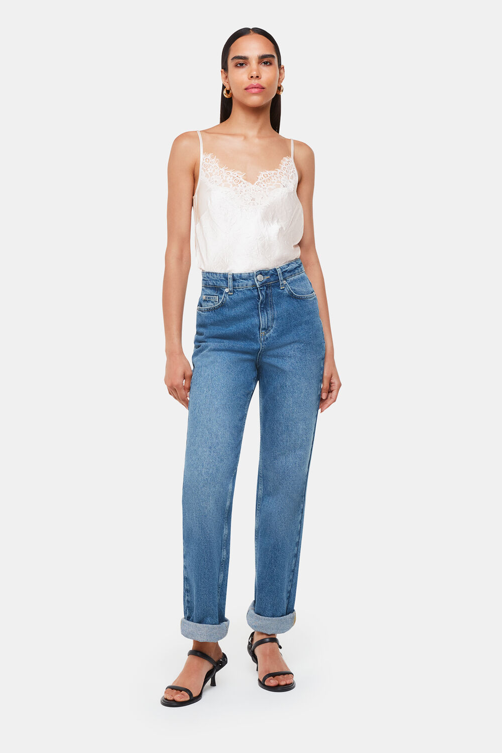 Lace Trim Cami Top