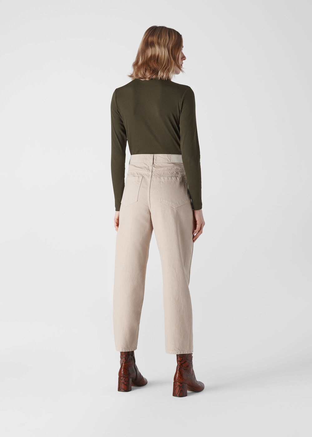 Essential Polo Neck Khaki