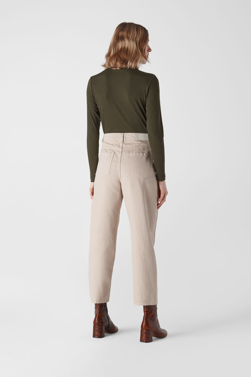 Essential Polo Neck Khaki