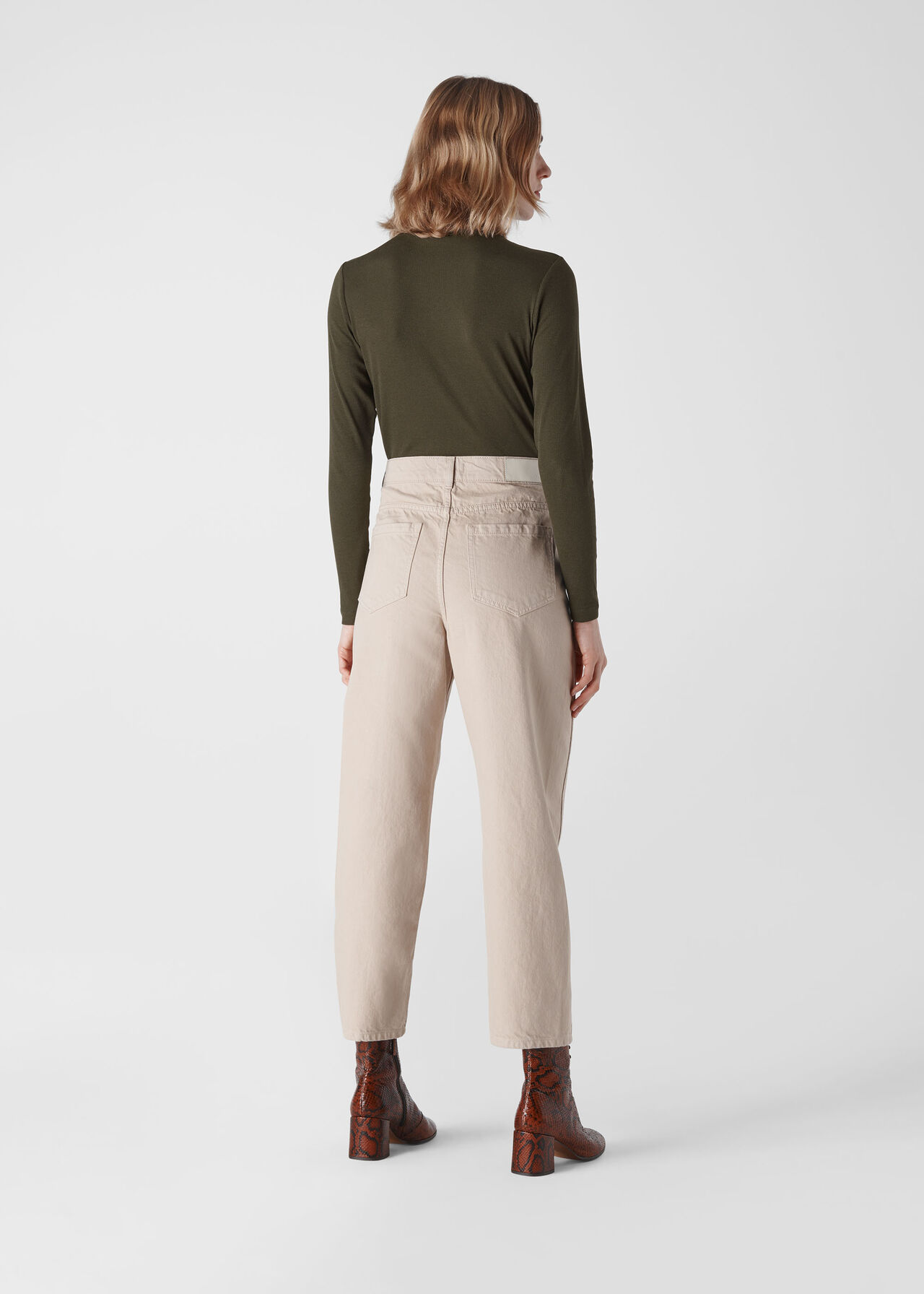 Essential Polo Neck Khaki