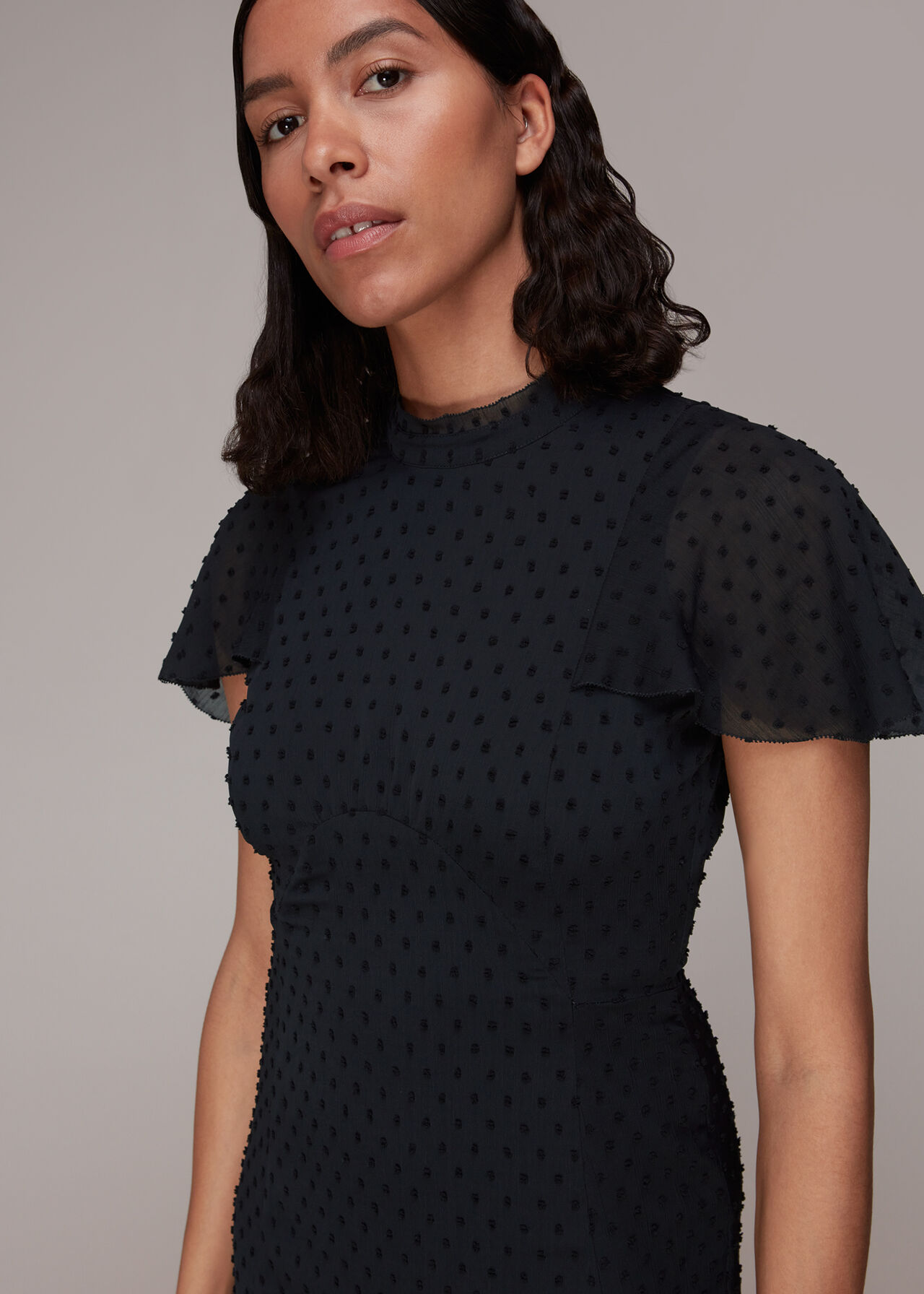 Elouise Textured Dobby Dress