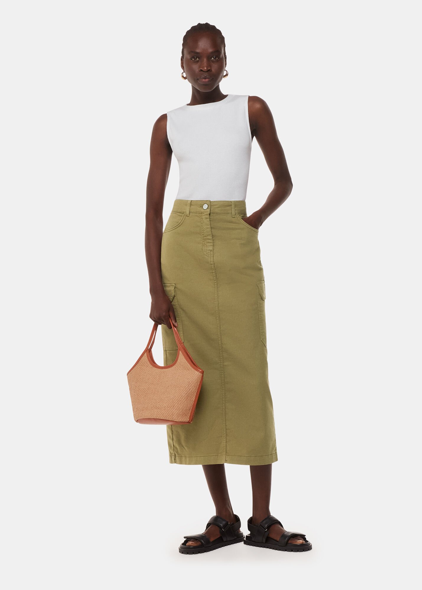 Midi cargo skirt uk shop