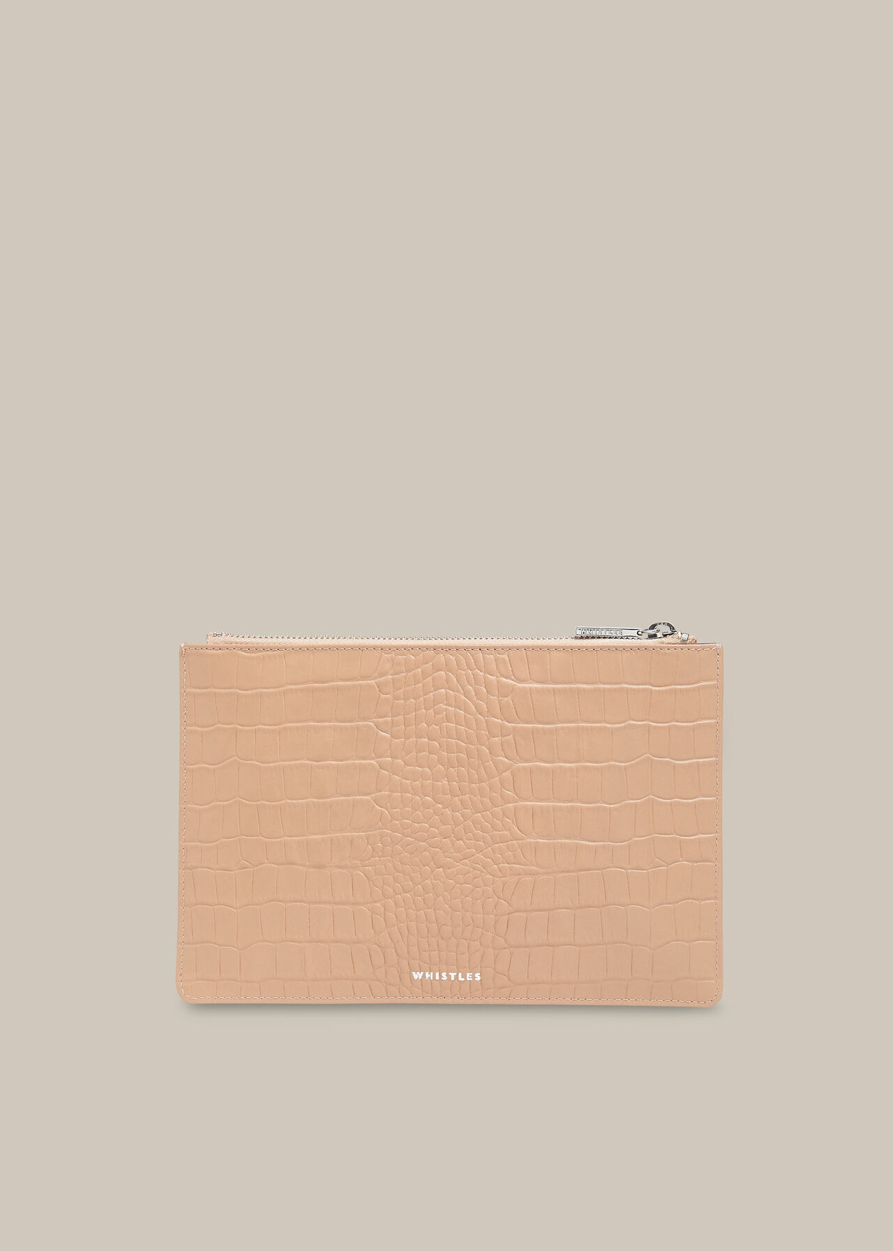 Matte Croc Small Clutch