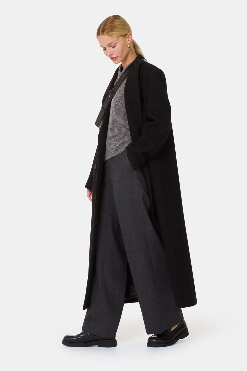 V Neck Wool Mix Knit