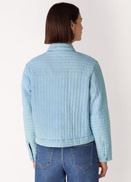 Cotton Quilted Chambray Jacket