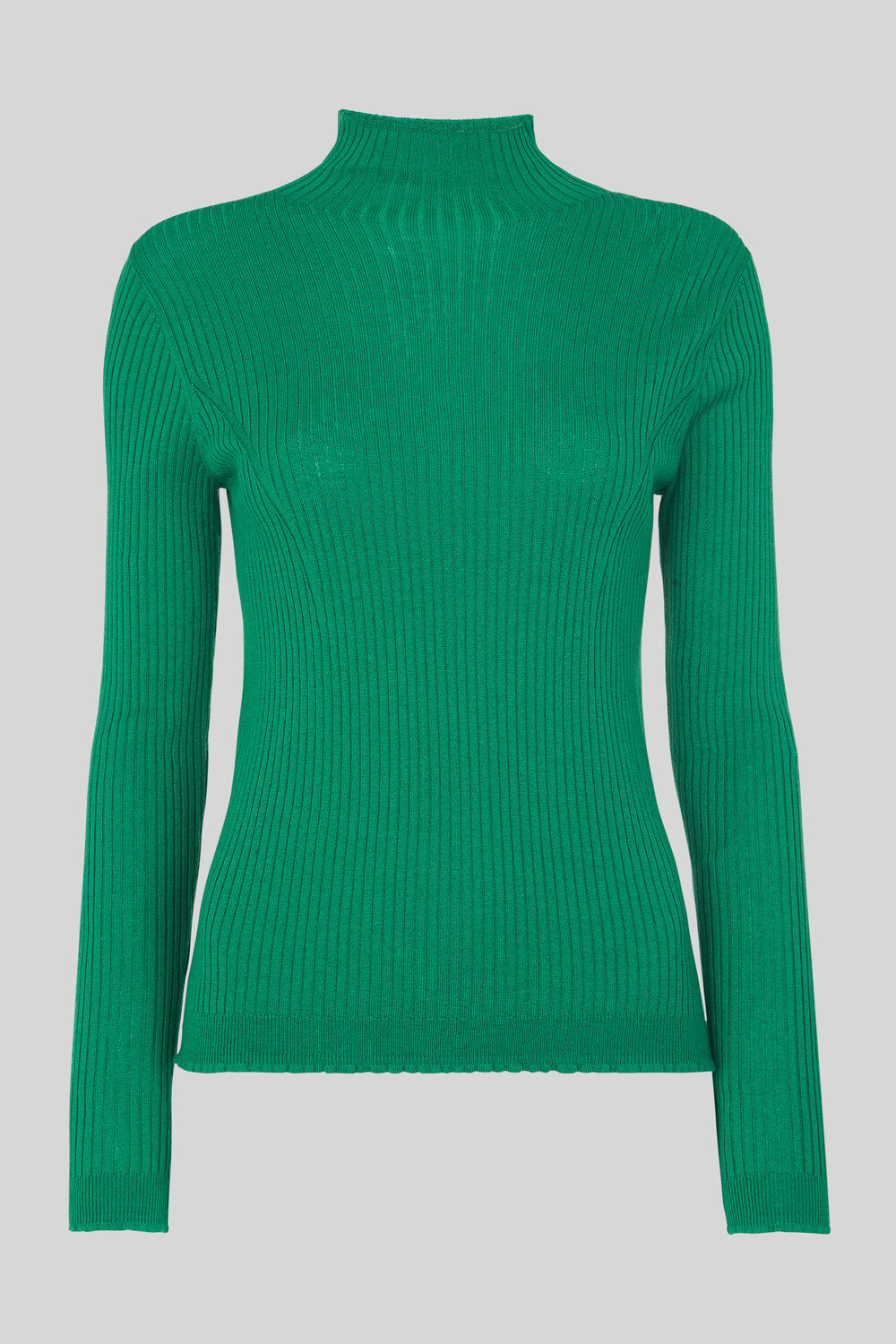 Carmen Ribbed High Neck Knit Green