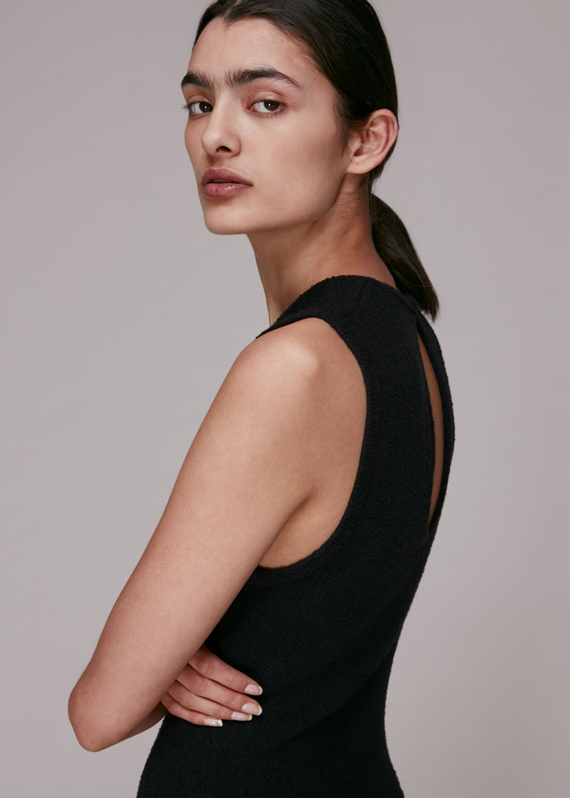 Flare knit dress sales