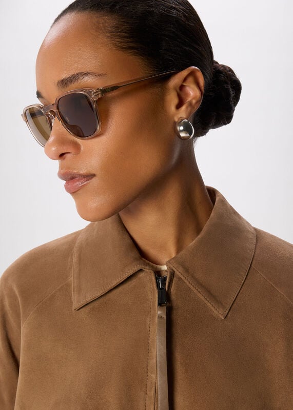 Taupe Soft Square Sunglasses