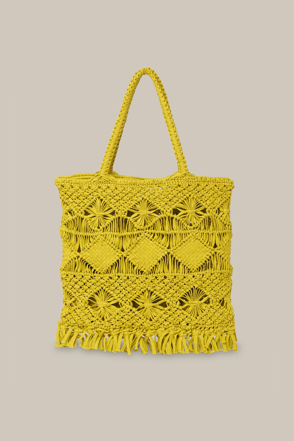 Clea Crochet Tote Lime