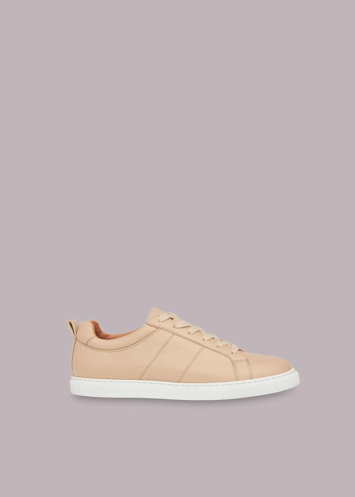 Neutral Koki Lace Up Trainer WHISTLES Whistles US