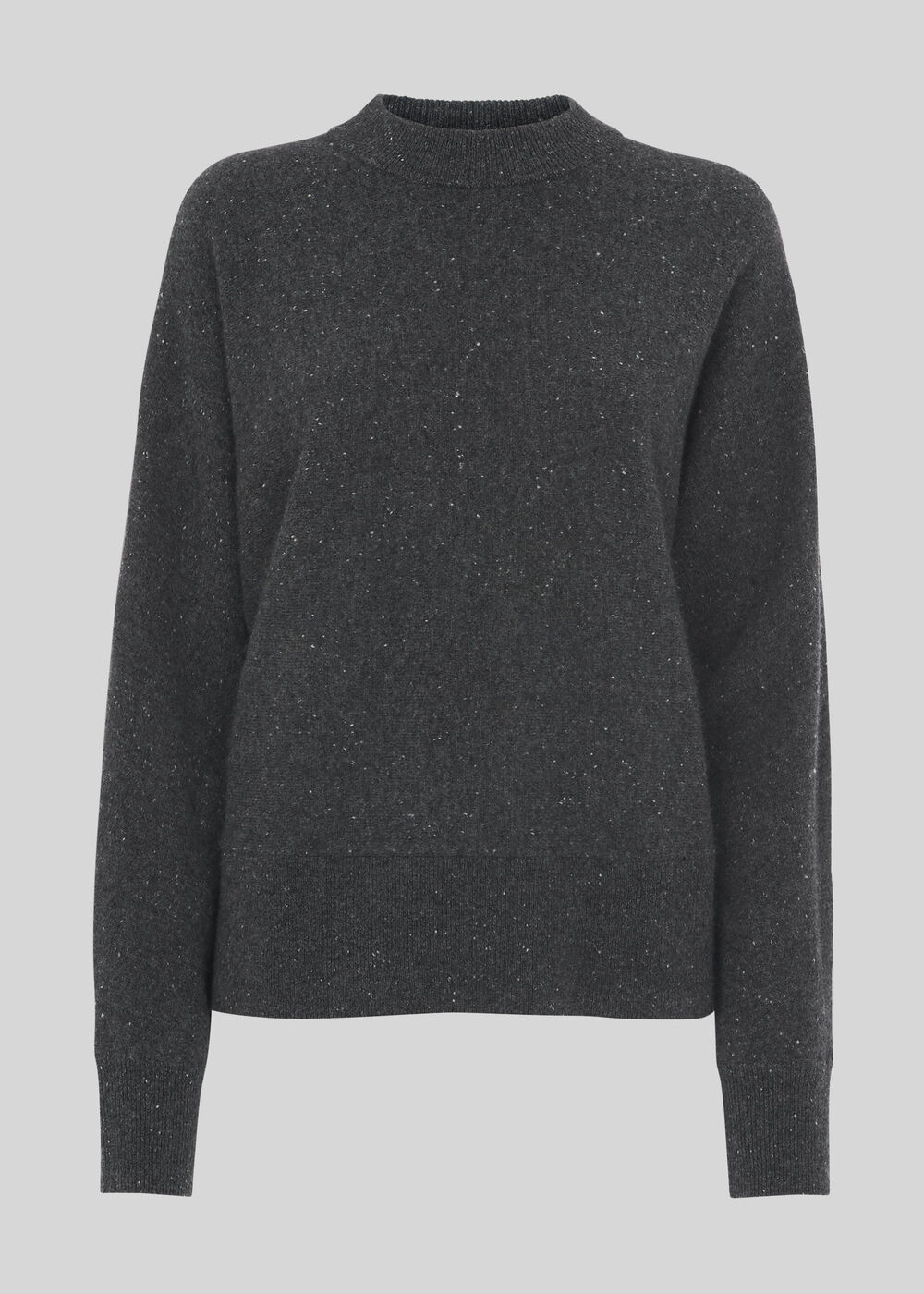 Dolman Cashmere Sweater Grey/Multi