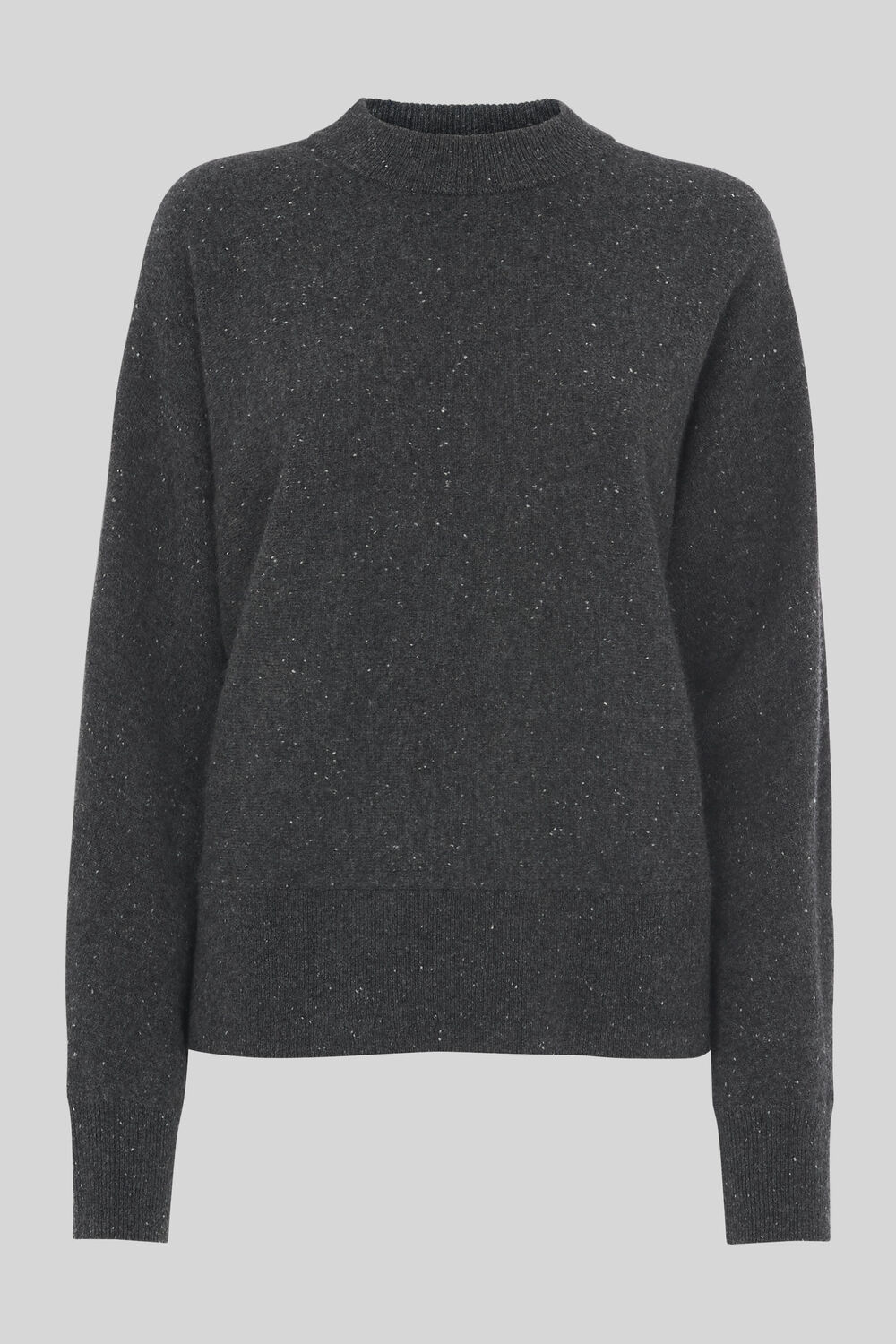 Dolman Cashmere Sweater Grey/Multi