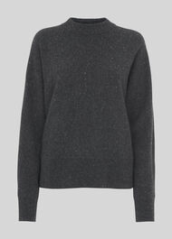 Dolman Cashmere Sweater Grey/Multi