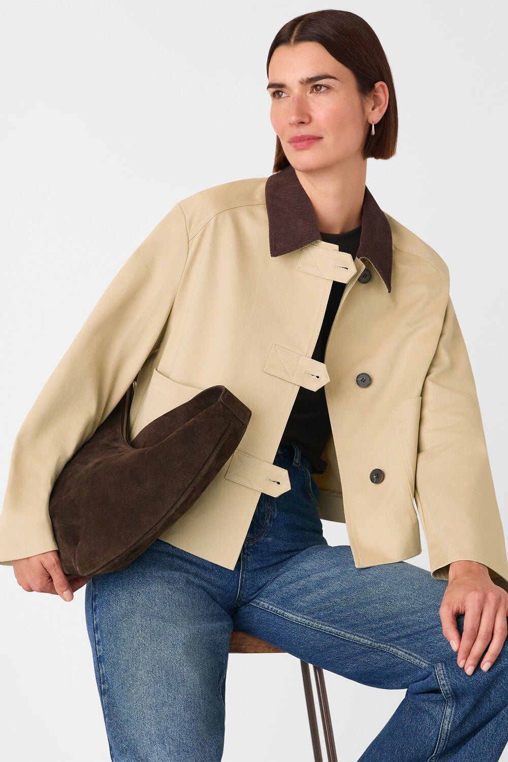 Corduroy Collar Jacket