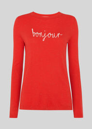 Annie Sparkle Bonjour Knit Red