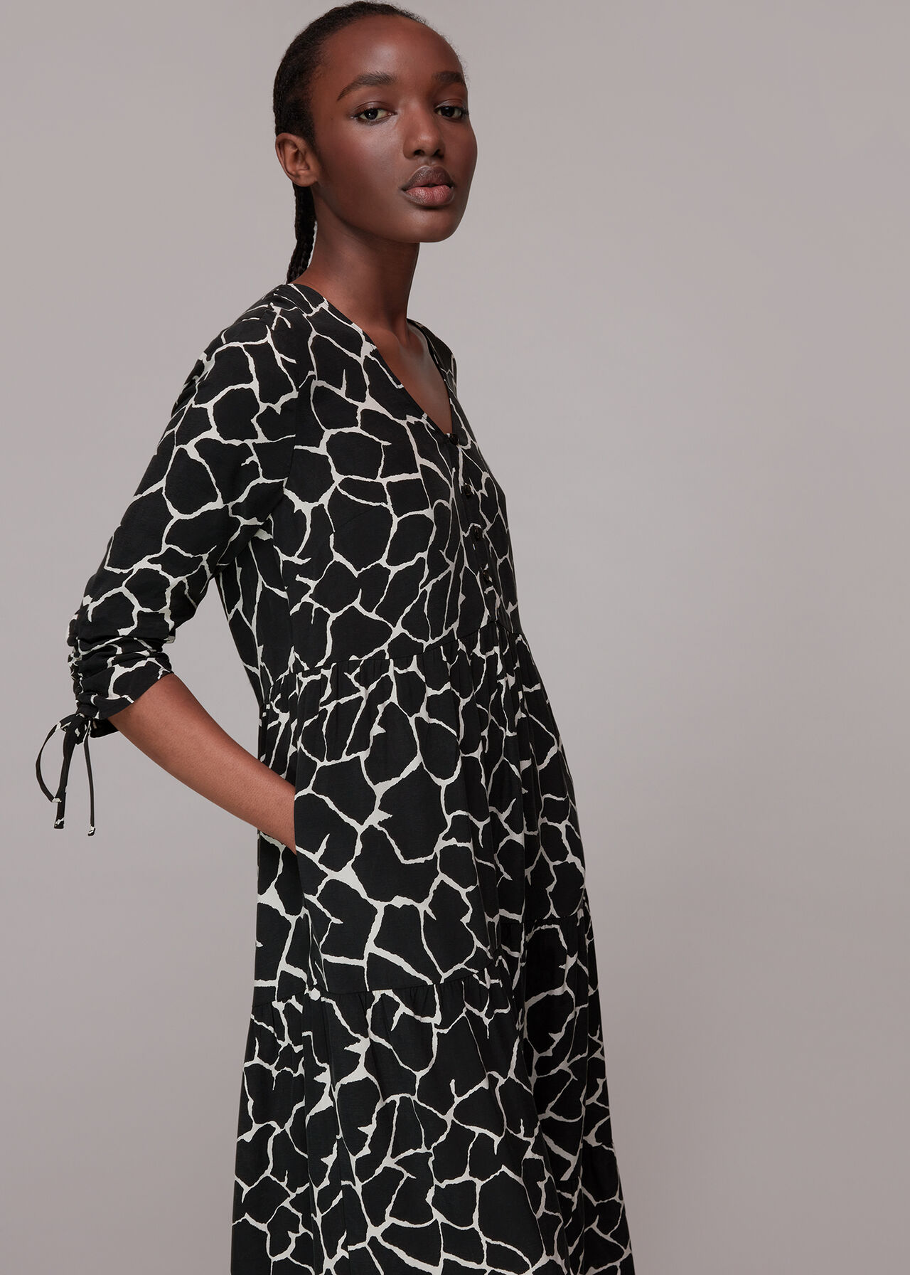 Layla Giraffe Trapeze Dress