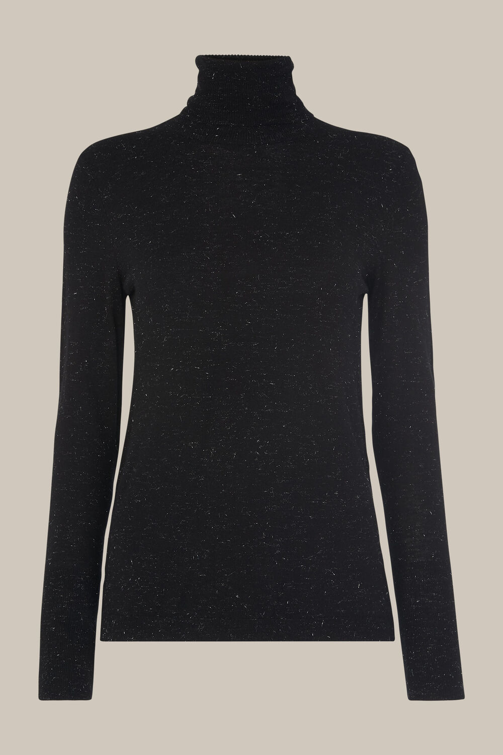Annie Sparkle Polo Knit Black