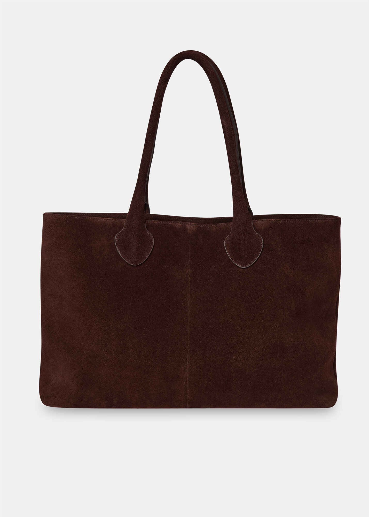 Chocolate Leandra Suede Tote Bag | WHISTLES | Whistles US |